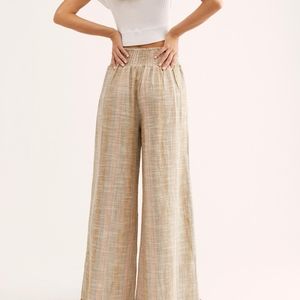 Free People Midnight pull-on wide leg pants